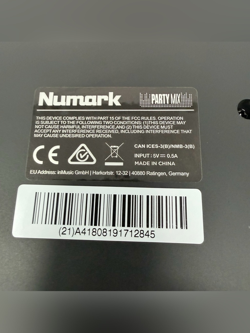 Numark Party Mix Double Deck Dj Controller Built In Light Show Complete In Box - Picture 12 of 14